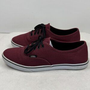 Vans Authentic TB9C Burgundy Low Top Lace Up Shoes Unisex Size Men 6.5 Women 8